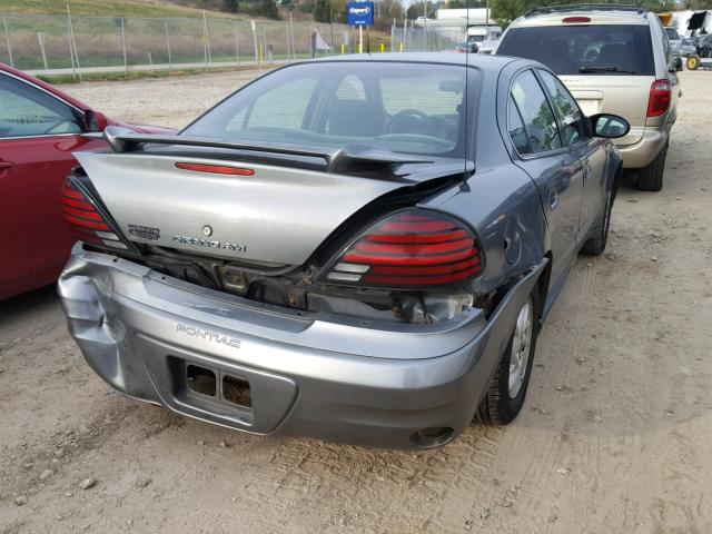 1G2NF52E24C252240 - 2004 PONTIAC GRAND AM S Մոխրագույն լուսանկար 4
