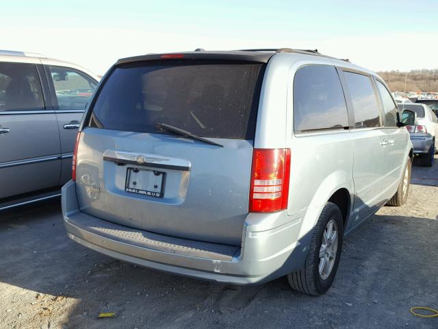 2A8HR54P88R818518 - 2008 CHRYSLER TOWN & COU TEAL photo 4