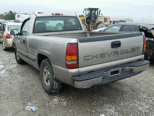 1GCEC14W22Z233913 - 2002 CHEVROLET SILVERADO SILVER photo 3