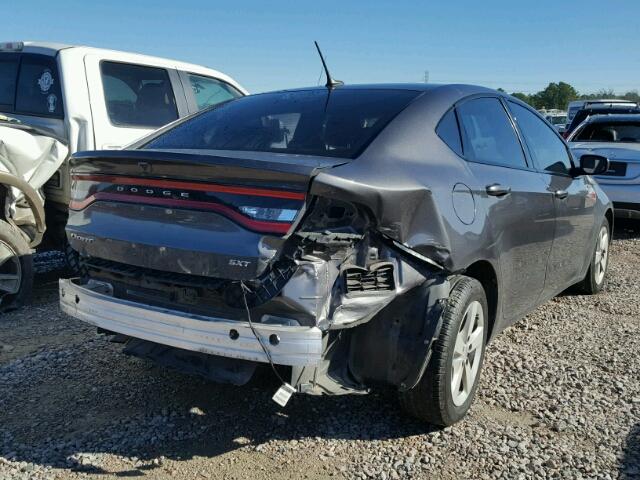 1C3CDFBB7FD337581 - 2015 DODGE DART SXT GRAY photo 4