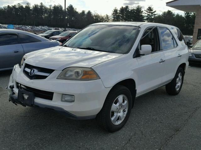 2HNYD18256H500365 - 2006 ACURA MDX WHITE photo 2