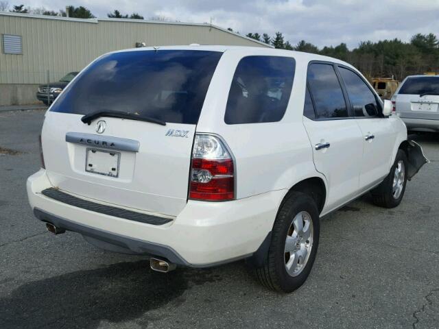 2HNYD18256H500365 - 2006 ACURA MDX WHITE photo 4