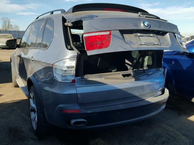 5UXFE83509L170712 - 2009 BMW X5 XDRIVE4 CHARCOAL photo 3