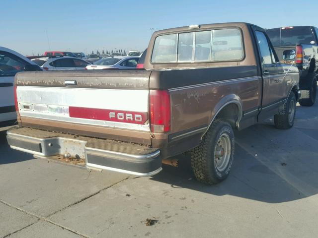 1FTDF15N7MPB16044 - 1991 FORD F150 BROWN photo 4