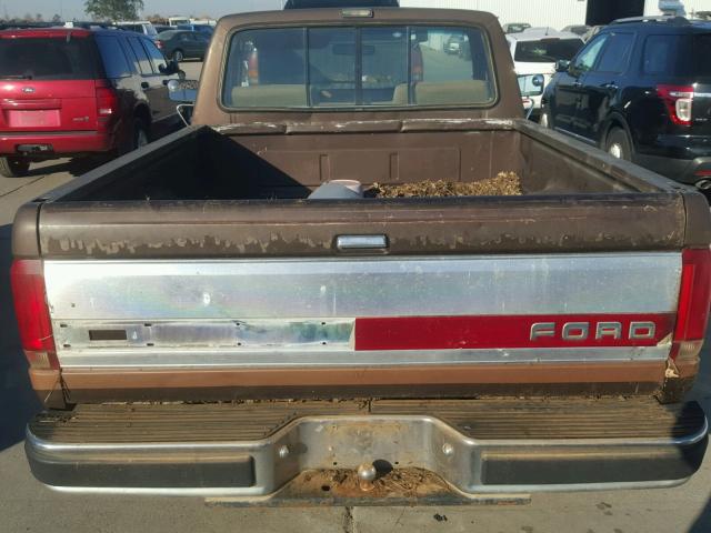 1FTDF15N7MPB16044 - 1991 FORD F150 BROWN photo 6