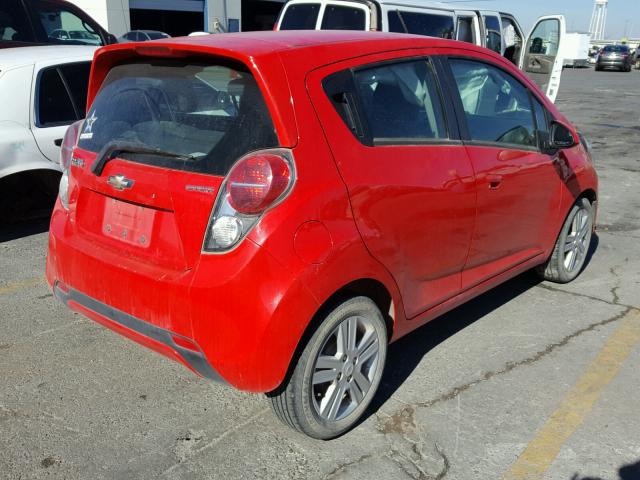 KL8CB6S95DC588917 - 2013 CHEVROLET SPARK LS RED photo 4