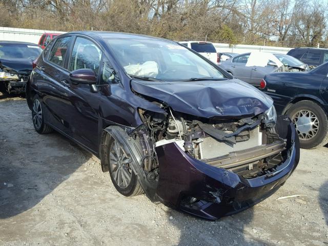 3HGGK5H80FM737948 - 2015 HONDA FIT EX MAROON photo 1