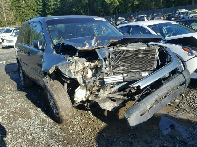 2HKYF18587H536120 - 2007 HONDA PILOT EXL BLUE photo 1