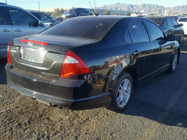 3FAHP0GA3BR239855 - 2011 FORD FUSION S BLACK photo 4