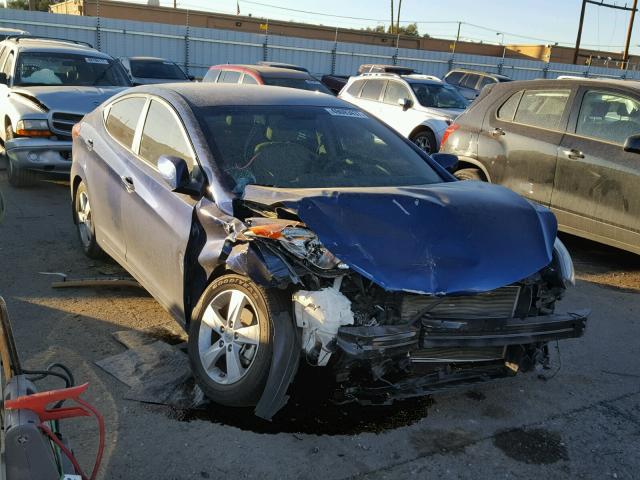 KMHDH4AE3DU542862 - 2013 HYUNDAI ELANTRA GL BLUE photo 1