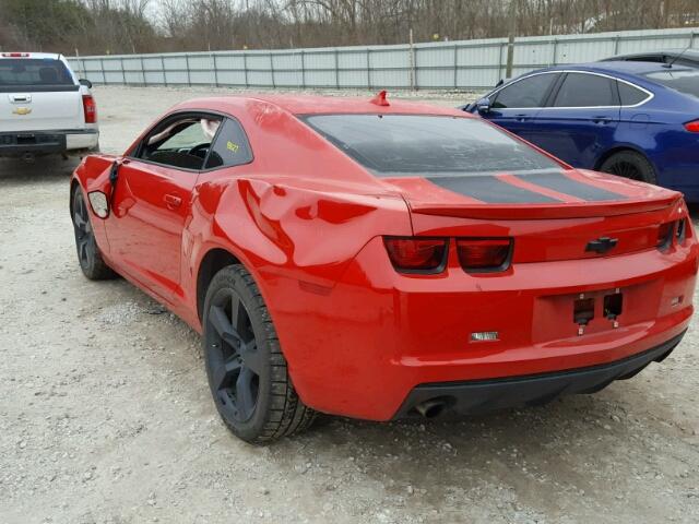 2G1FB1E30C9101460 - 2012 CHEVROLET CAMARO LT RED photo 3