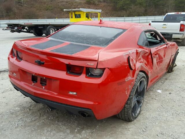 2G1FB1E30C9101460 - 2012 CHEVROLET CAMARO LT RED photo 4