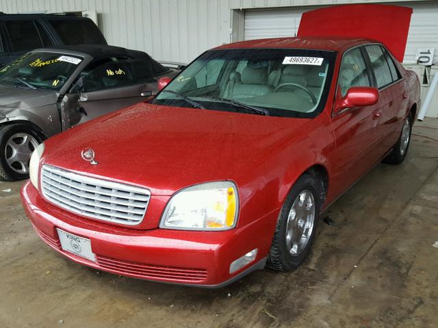 1G6KD54Y52U220176 - 2002 CADILLAC DEVILLE RED photo 2