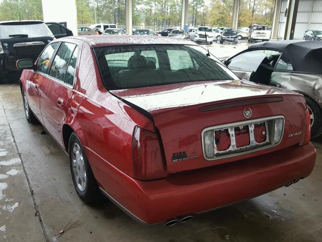 1G6KD54Y52U220176 - 2002 CADILLAC DEVILLE RED photo 3