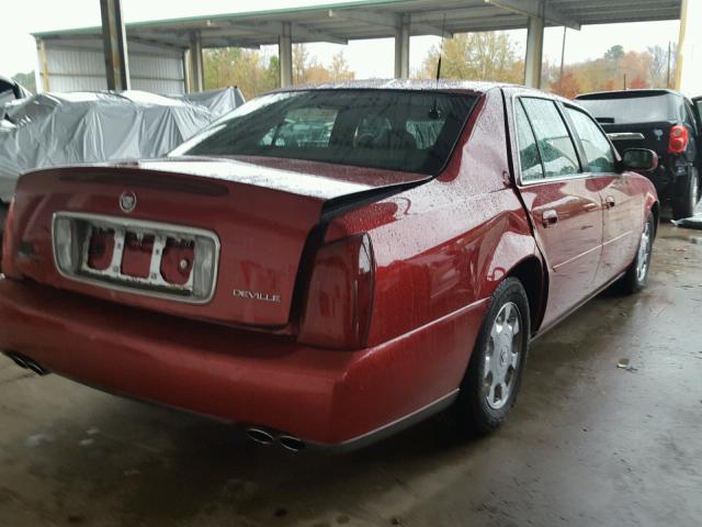 1G6KD54Y52U220176 - 2002 CADILLAC DEVILLE RED photo 4