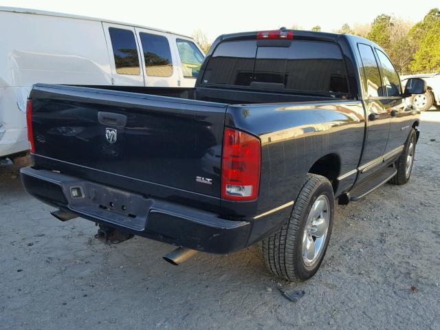 1D7HA18DX5S278077 - 2005 DODGE RAM 1500 S BLACK photo 4