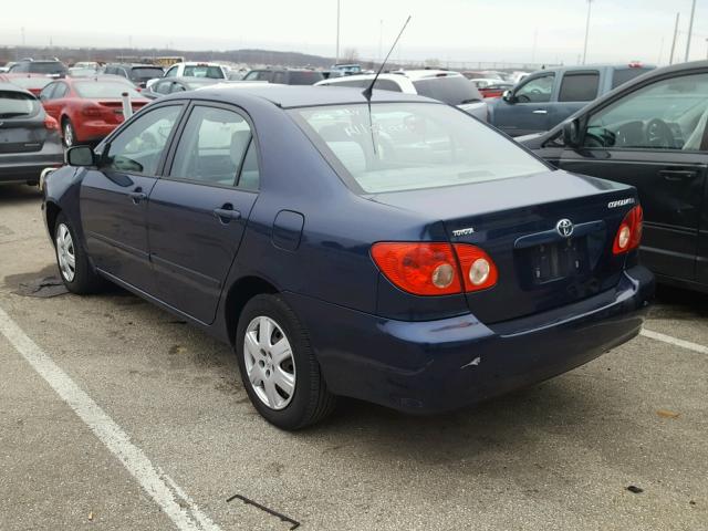 2T1BR32E17C845481 - 2007 TOYOTA COROLLA CE BLUE photo 3