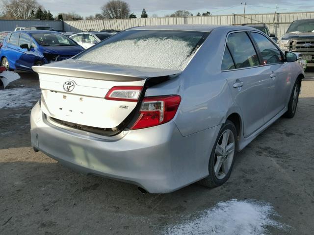 4T1BF1FK3EU407490 - 2014 TOYOTA CAMRY L SILVER photo 4