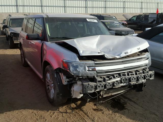 2FMGK5C8XEBD45075 - 2014 FORD FLEX SEL SILVER photo 1