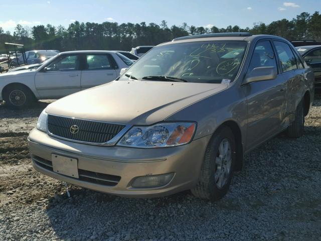 4T1BF28B42U239308 - 2002 TOYOTA AVALON XL BEIGE photo 2