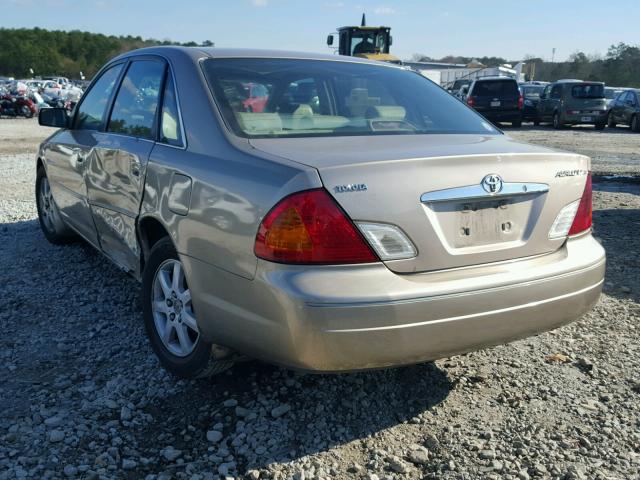 4T1BF28B42U239308 - 2002 TOYOTA AVALON XL BEIGE photo 3