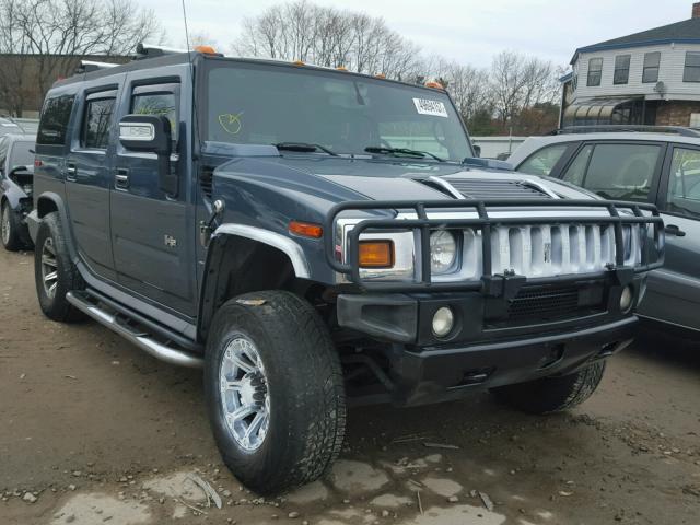 5GRGN23U07H100670 - 2007 HUMMER H2 BLUE photo 1