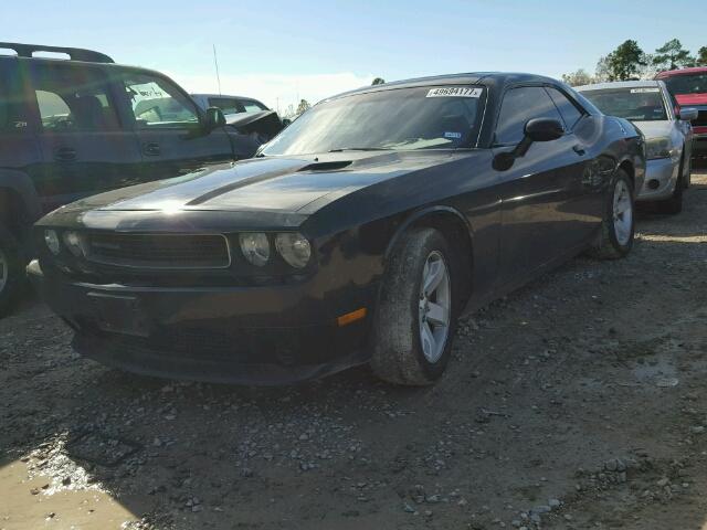 2C3CDYAG7DH592983 - 2013 DODGE CHALLENGER BLACK photo 2