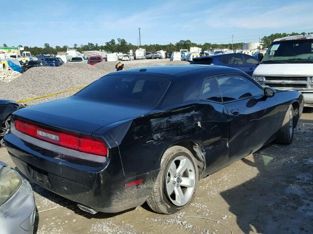 2C3CDYAG7DH592983 - 2013 DODGE CHALLENGER BLACK photo 4