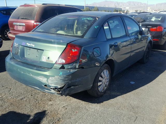 1G8AZ55F27Z164239 - 2007 SATURN ION LEVEL GREEN photo 4
