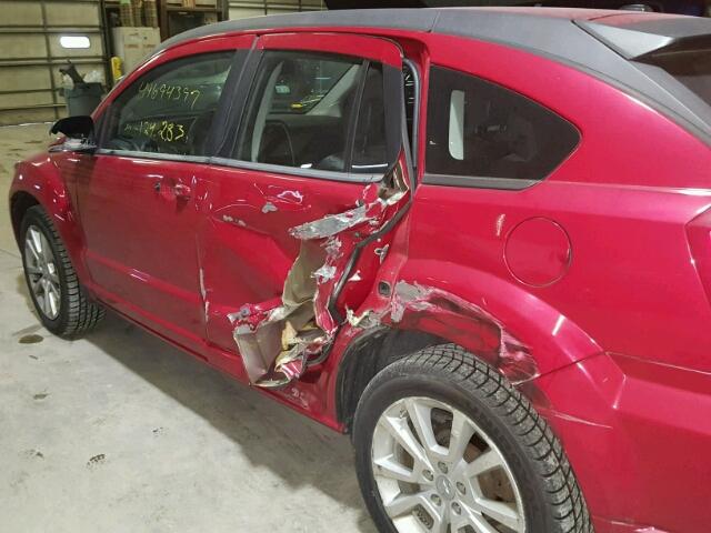 1B3CB5HA8BD171948 - 2011 DODGE CALIBER HE RED photo 9