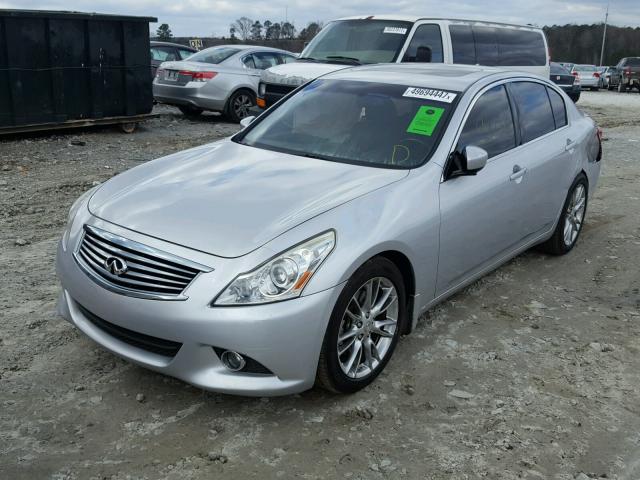 JN1CV6AP9CM936342 - 2012 INFINITI G37 BASE SILVER photo 2