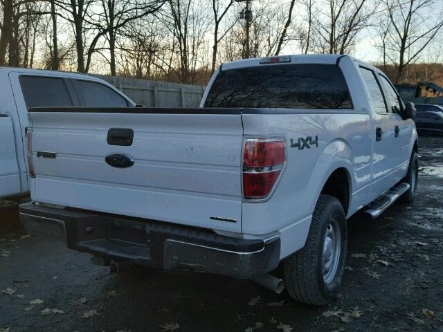 1FTFW1EF0DKG24516 - 2013 FORD F150 SUPER WHITE photo 4