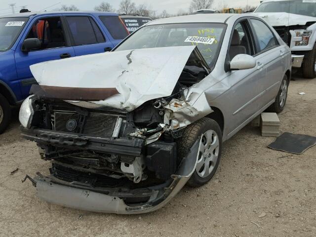 KNAFE121285548276 - 2008 KIA SPECTRA EX SILVER photo 2