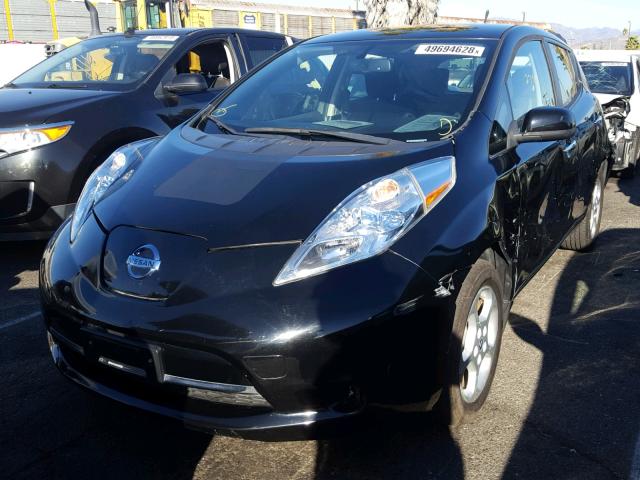 1N4AZ0CP8DC404208 - 2013 NISSAN LEAF S BLACK photo 2