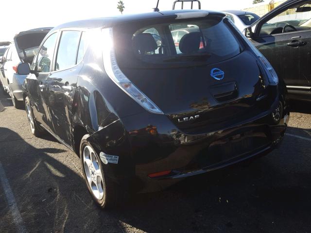 1N4AZ0CP8DC404208 - 2013 NISSAN LEAF S BLACK photo 3