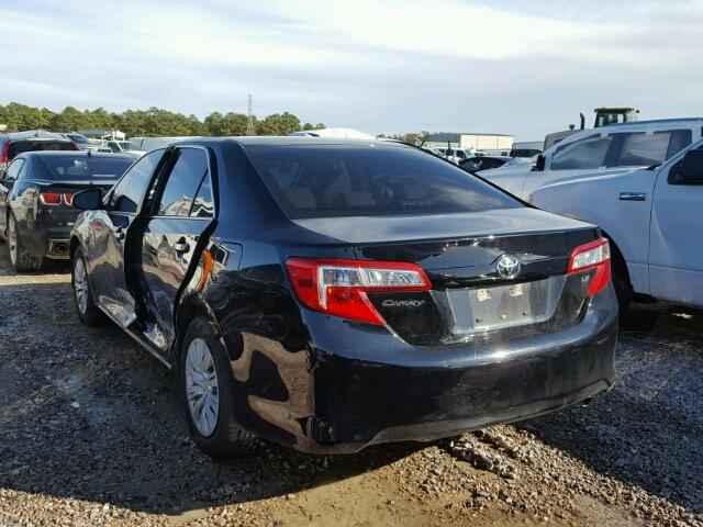 4T4BF1FKXER349920 - 2014 TOYOTA CAMRY L BLACK photo 3