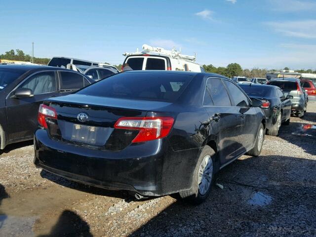 4T4BF1FKXER349920 - 2014 TOYOTA CAMRY L BLACK photo 4