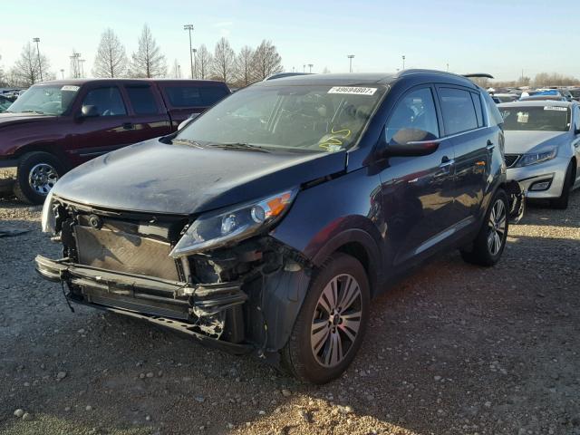 KNDPC3ACXE7604458 - 2014 KIA SPORTAGE E GRAY photo 2