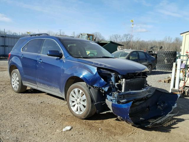 2CNFLPEY1A6237934 - 2010 CHEVROLET EQUINOX LT BLUE photo 1