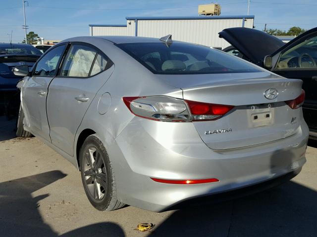 5NPD84LF1HH009824 - 2017 HYUNDAI ELANTRA SE SILVER photo 3