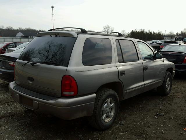 1B4HR28N91F537269 - 2001 DODGE DURANGO BEIGE photo 4