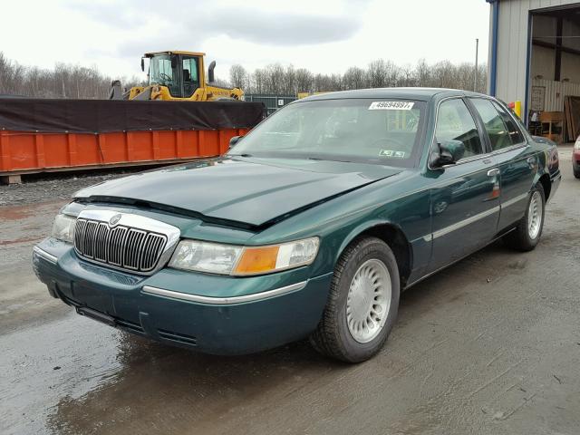 2MEFM75W9YX692078 - 2000 MERCURY GRAND MARQ GREEN photo 2