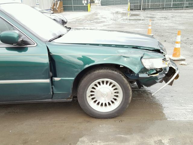 2MEFM75W9YX692078 - 2000 MERCURY GRAND MARQ GREEN photo 9