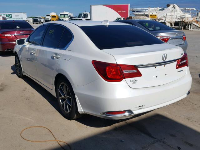 JH4KC1F59EC005632 - 2014 ACURA RLX TECH WHITE photo 3