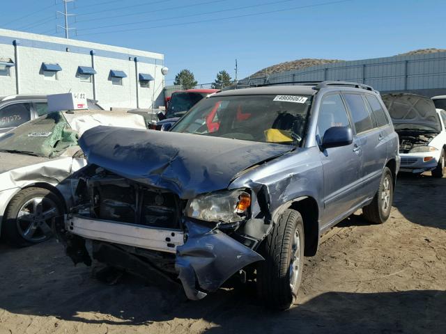 JTEDP21A570148716 - 2007 TOYOTA HIGHLANDER BLUE photo 2