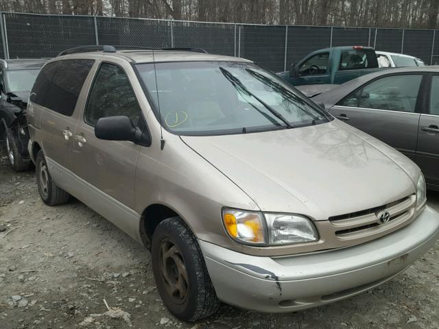 4T3ZF13C5YU271905 - 2000 TOYOTA SIENNA LE BEIGE photo 1