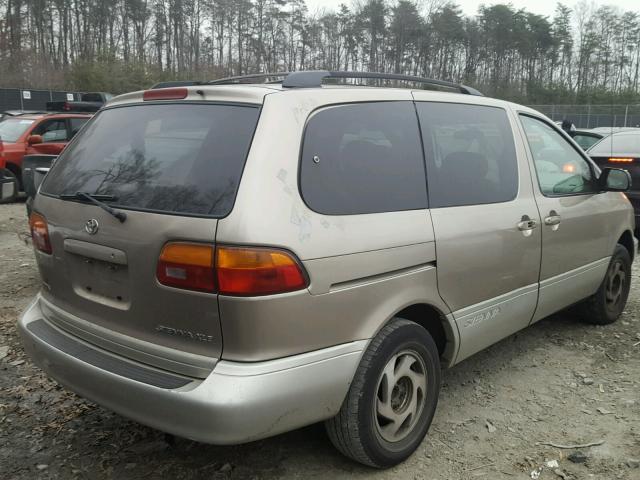 4T3ZF13C5YU271905 - 2000 TOYOTA SIENNA LE BEIGE photo 4