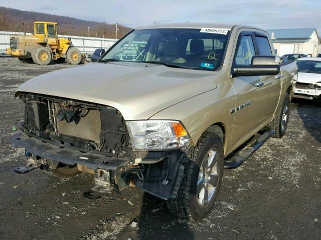 1D7RV1CT7BS568960 - 2011 DODGE RAM 1500 BEIGE photo 2