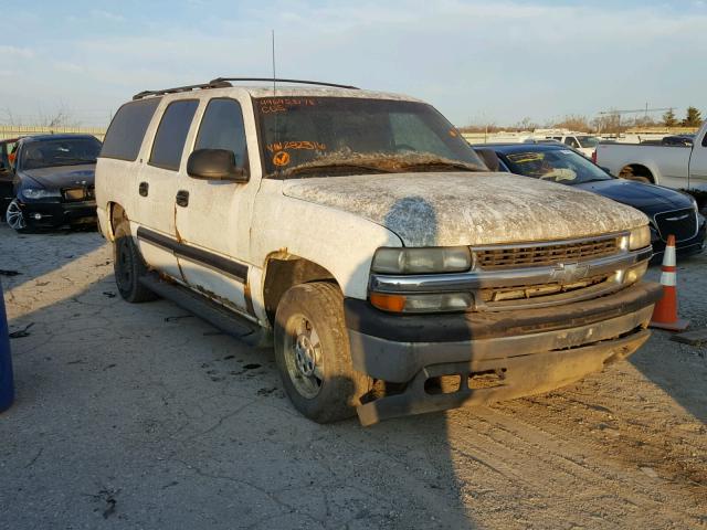 1GNFK16T01J282316 - 2001 CHEVROLET SUBURBAN K WHITE photo 1