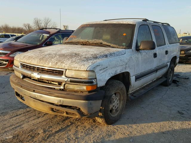 1GNFK16T01J282316 - 2001 CHEVROLET SUBURBAN K WHITE photo 2